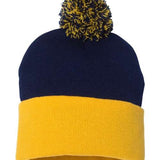 Sportsman 12" Pom-Pom Cuffed Beanie