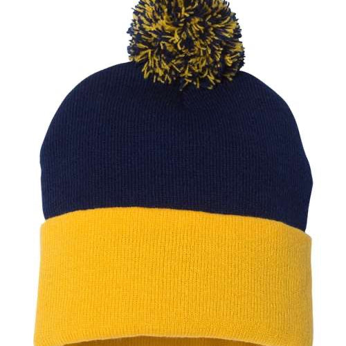 Sportsman 12" Pom-Pom Cuffed Beanie