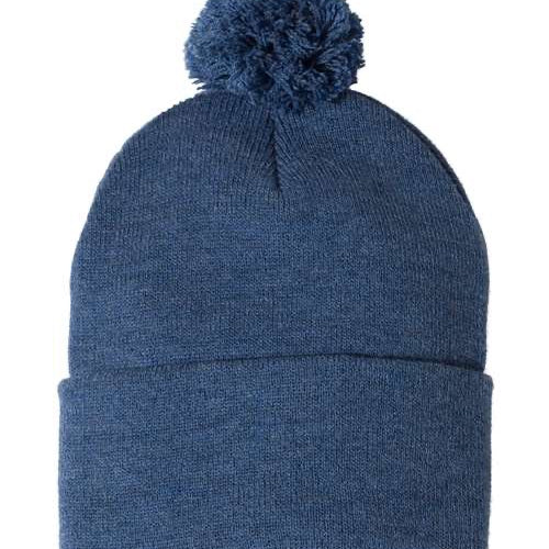 Sportsman 12" Pom-Pom Cuffed Beanie