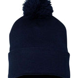 Sportsman 12" Pom-Pom Cuffed Beanie