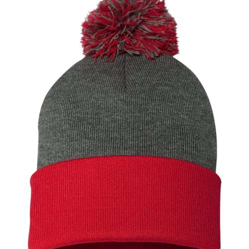 Sportsman 12" Pom-Pom Cuffed Beanie