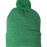 Sportsman 12" Pom-Pom Cuffed Beanie