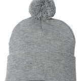 Sportsman 12" Pom-Pom Cuffed Beanie