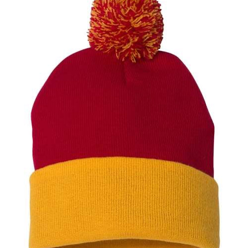 Sportsman 12" Pom-Pom Cuffed Beanie