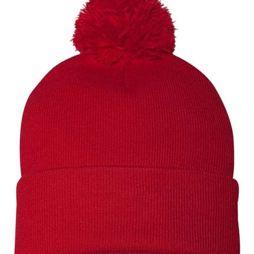 Sportsman 12" Pom-Pom Cuffed Beanie