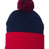 Sportsman 12" Pom-Pom Cuffed Beanie