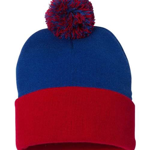 Sportsman 12" Pom-Pom Cuffed Beanie