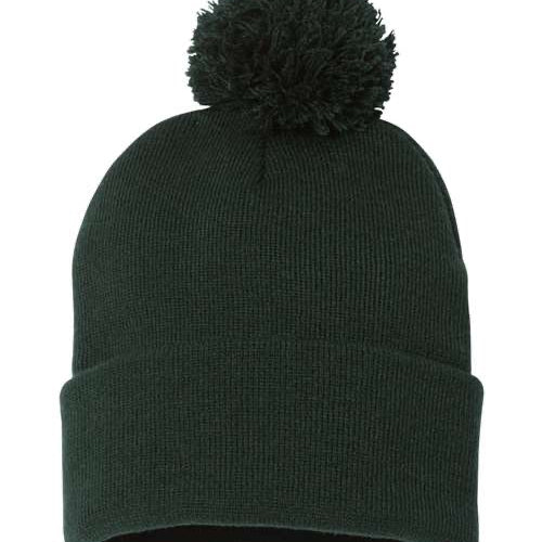 Sportsman 12" Pom-Pom Cuffed Beanie