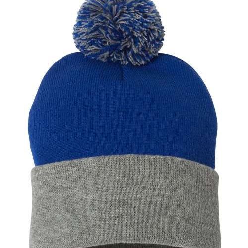 Sportsman 12" Pom-Pom Cuffed Beanie