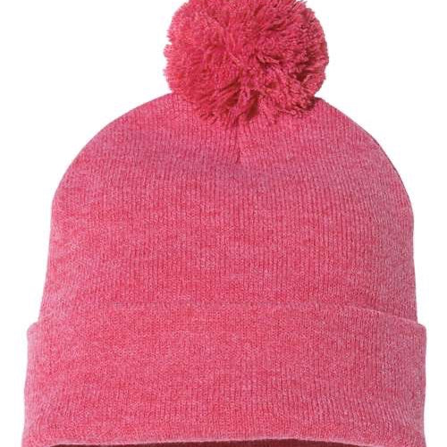 Sportsman 12" Pom-Pom Cuffed Beanie