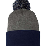 Sportsman 12" Pom-Pom Cuffed Beanie