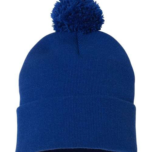 Sportsman 12" Pom-Pom Cuffed Beanie