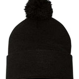 Sportsman 12" Pom-Pom Cuffed Beanie