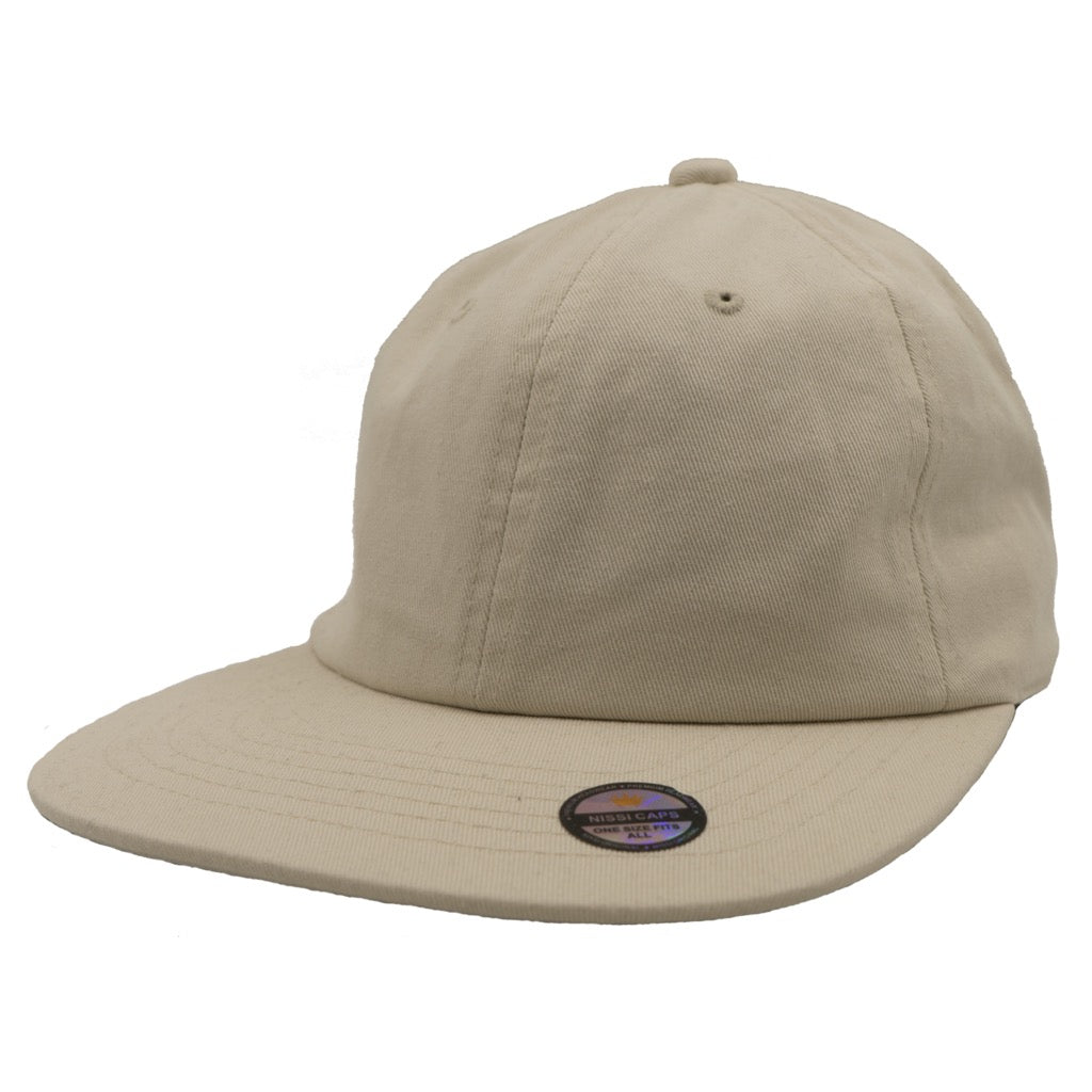 Nissi Washed Cotton Flat Bill Cap